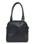 Elegant Suki leather purse by Dusky Robin, featuring structured design and adjustable crossbody strap.