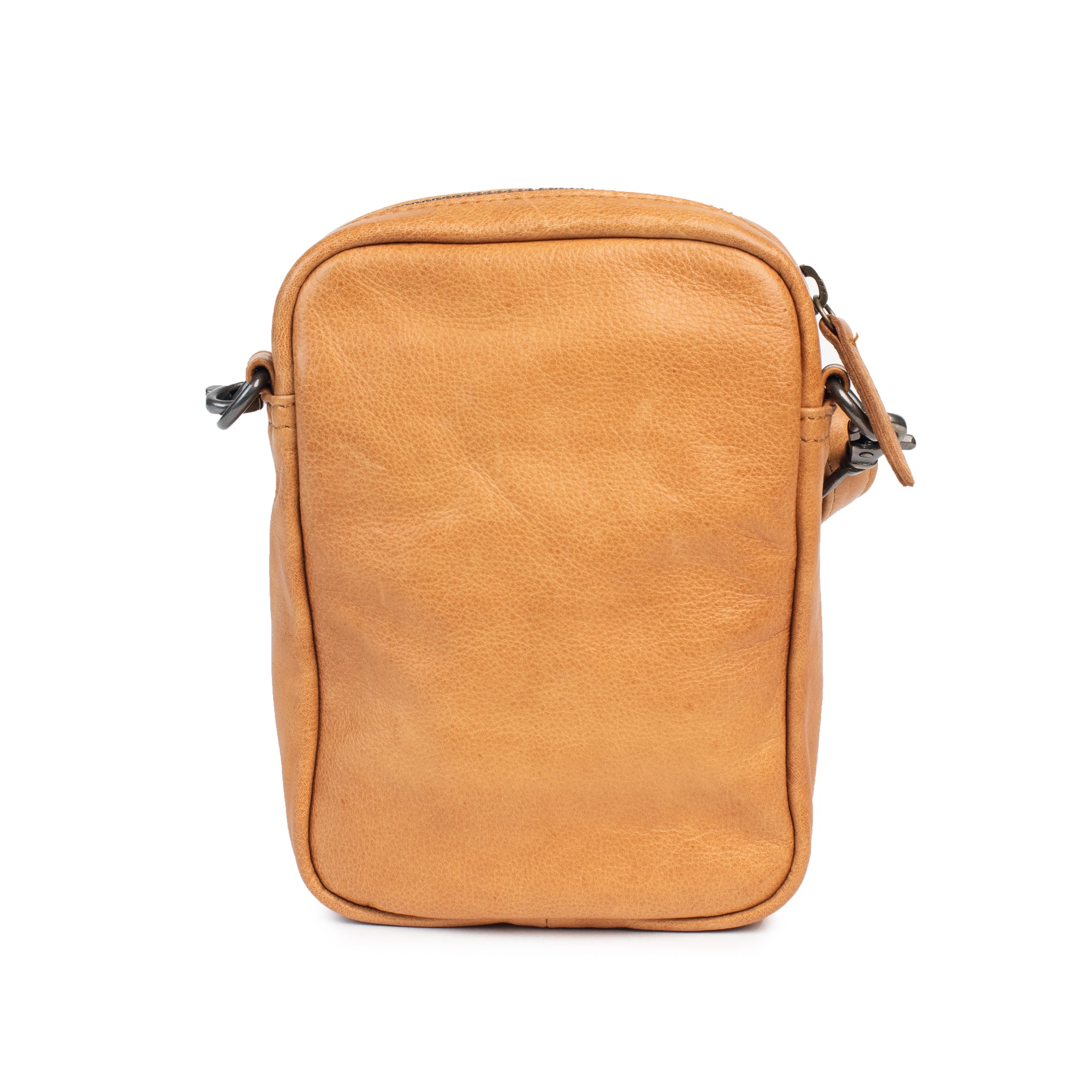 Face the Music mini camera bag in soft leather with zip closure and adjustable strap, perfect for daily essentials.